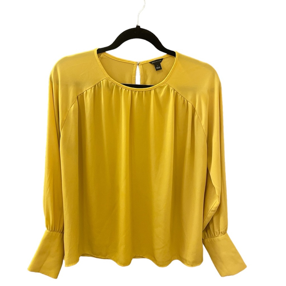 Ann Taylor Women’s Small Yellow Long Sleeve Blouse